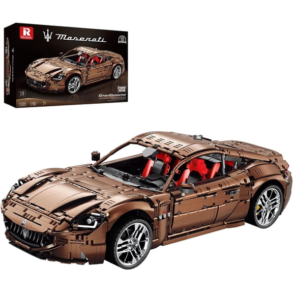 Ylutex Sports Car Building Blocks Set for Adults, Remote Control 1:8 Racing Car Vehicle Toy Model Building Kit for Adult, 11009(5480PCS)