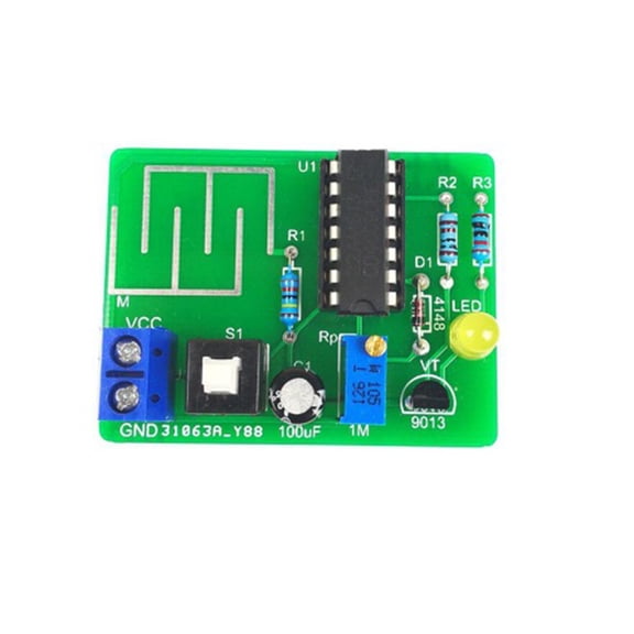Ylutex Touch-Activated Delay Light Kit: Touch Sensor Circuit,Delay/Alarm Variant,Beginner Soldering Kit