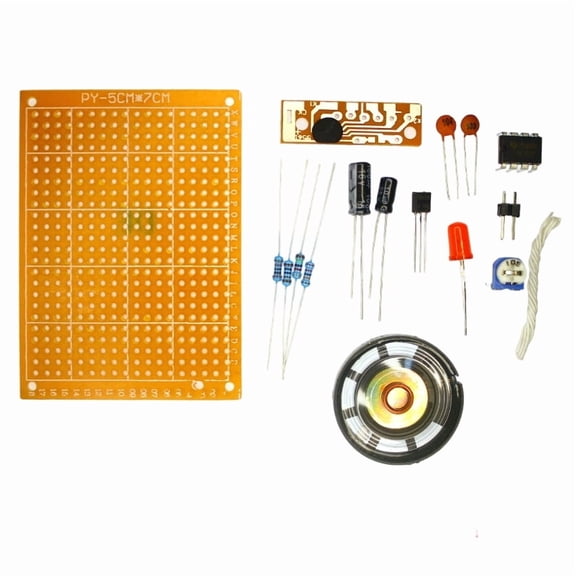 Ylutex Touch-Sensitive Alarm Kit: Touch Sensor Circuit,Delay/Alarm Variant,Beginner Soldering Kit