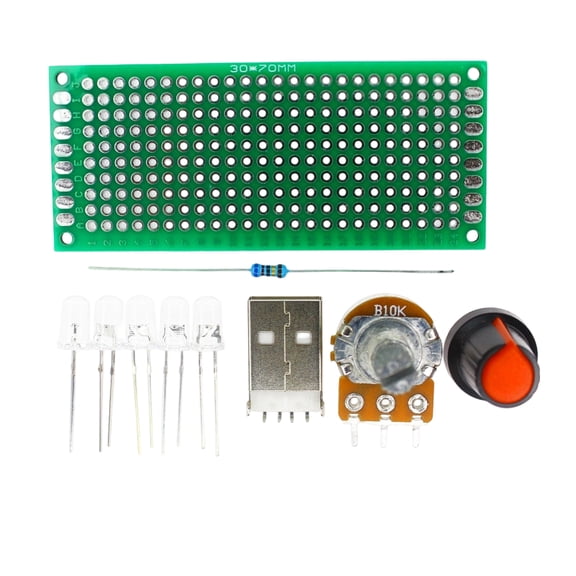 Ylutex USB Night Light Kit: Beginner Soldering Practice Kit,DIY STEM Electronics,Through-Hole PCB Training