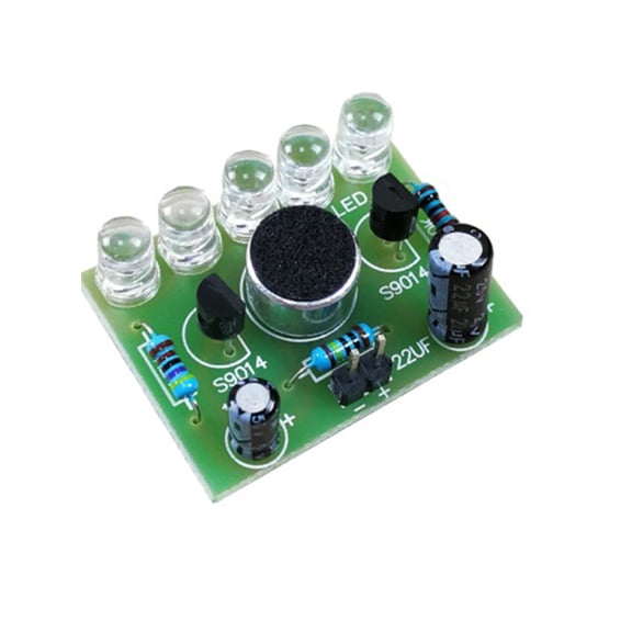 Ylutex Voice-Controlled Delay Night Light Kit: Beginner Soldering Practice Kit,DIY STEM Electronics,Through-Hole PCB Training