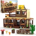 thumbnail image 1 of Ylutex Wild West Architecture Building Block Sets, Mini Western-Saloon Modular Buildings Model Kits, Ideas House Office Room Decor choice for Adult (800 PCS), 1 of 5