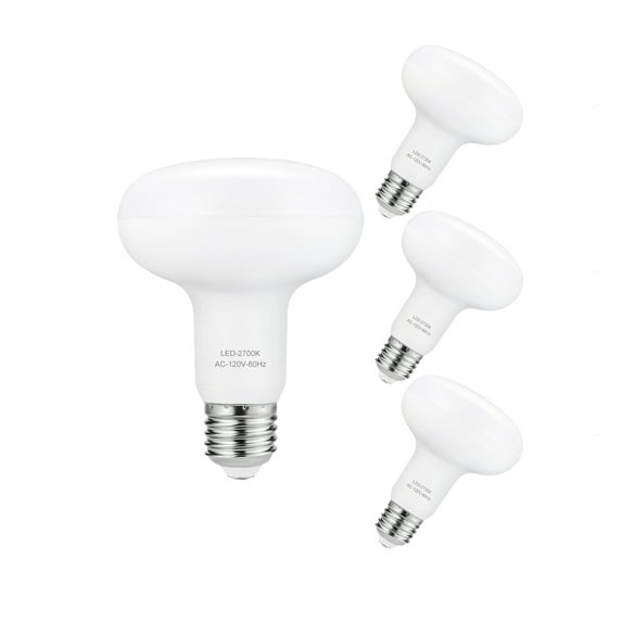 Ymam.Light LED Light Bulb, 12 Watt (100W Equivalent), BR30 Floodlight Lamp E26 Medium Base, Dimmable 2700K Soft White, 4-Pack