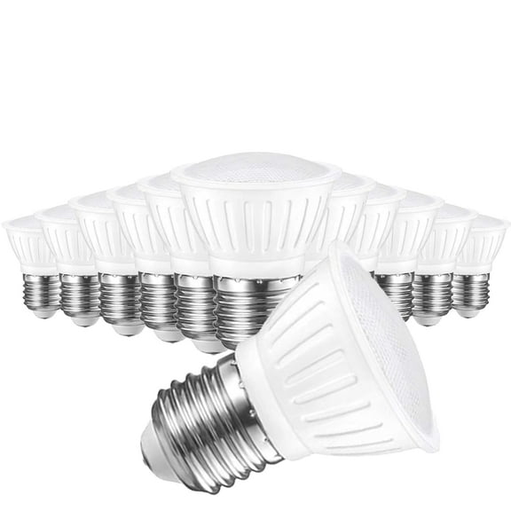 Ymam.Light LED Light Bulb, PAR16 7W 65W Equivalent, Dimmable 4000K Natural White, E26, 120V, 12-Pack