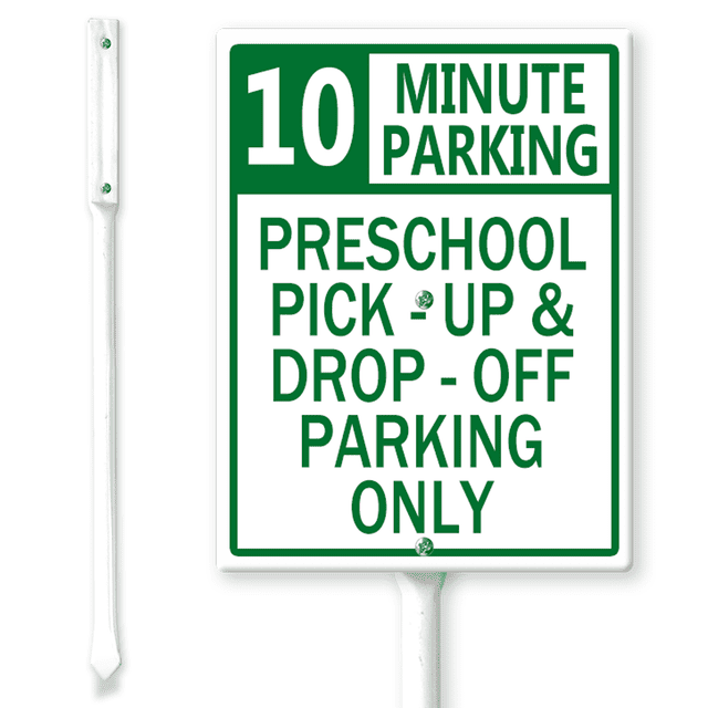 Warnschild „5 Minute Parking“ – Aluminium Metallschild 30x20 Cm | Für Abholung & Parkverbote | Wetterfest, Indoor/outdoor