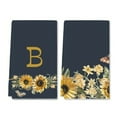 thumbnail image 1 of Ymaotrade 2 Pcs Monogram Letter B Kitchen Towels for Home Decor Sunflower Family Last Name Initial Dish Towels, Ultra Absorbent Bar Drying Cloth Hand Towel Housewarming Gifts60×40cm, 1 of 7