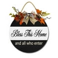 thumbnail image 1 of Ymaotrade Bless This Home Wall Decor, Rustic Wooden Autumn Signs Farmhouse Hello Fall Wall Decor, Plaque Decor Bless This Home and All Who Enters Home Decor Wall Art 11", 1 of 7