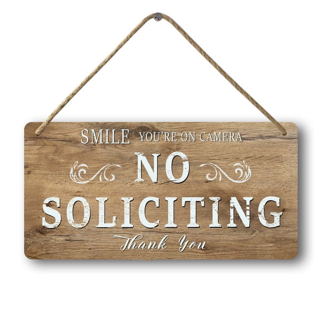 Ymaotrade Funny No Soliciting Sign for House Sticker Smile You are on ...