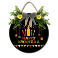 thumbnail image 1 of Ymaotrade Happy Kwanzaa Sign for Front Door Rustic Wooden Kwanzaa Decor Sign for Home Farmhouse Decoration African Heritage Holiday Party Outdoor Decorations 12", 1 of 7