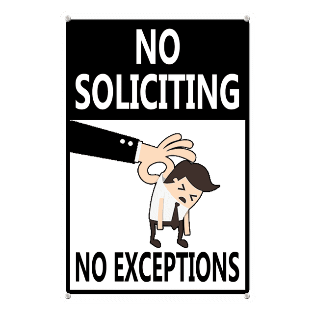 Ymaotrade No Soliciting No Exceptions Yard Aluminum Signs 8×12in ...