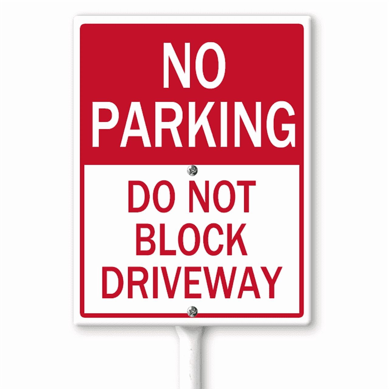 Ymaotrade No Parking Do Not Block Driveway Yard Sign with Stakes 8×12in ...