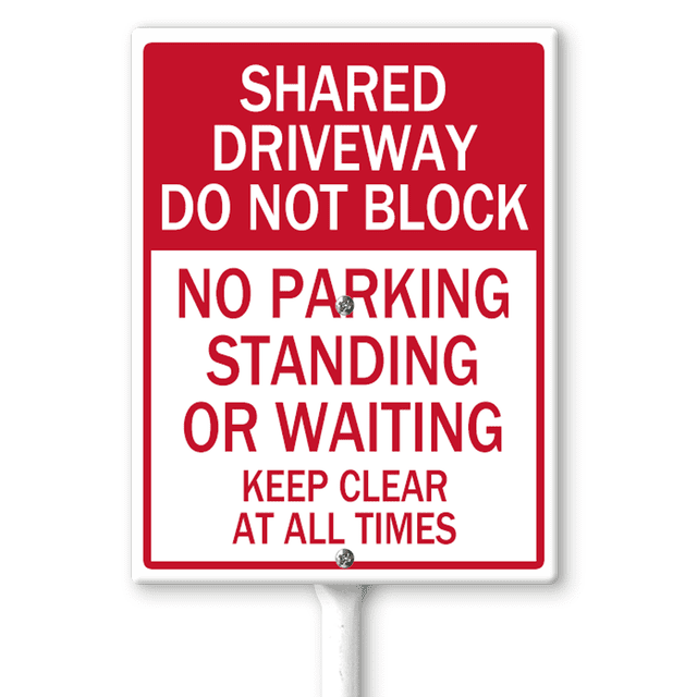 Ymaotrade Shared Driveway Do Not Block No Parking Standing Or Waiting ...