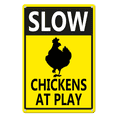 thumbnail image 2 of Aazon.co : Please Slow Down Free Range Chickens At Play- Outdoor Sign 2 of 14