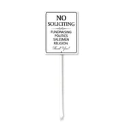 Ymaotrade No Soliciting Sign for House Aluminum Durable Metal Rust Free - Easy Installation - No Soliciting Sign for Yard Outdoor Use - Home or Private Property Signage 8in 12in