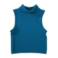 thumbnail image 1 of Ymauqau Tank Tops for Women Ribbed Knit Mock Neck Slim Sleeveless Athletic Casual T-Shirts Tight Cami Blouses Going out Tops, 1 of 6