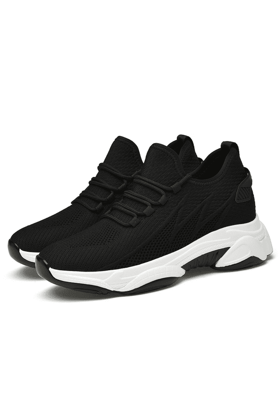 Ymbolf 4 Inch Hidden Height Increase Shoes,Tallure Sneakers, Lightweight Breathable Walking Sneakers with Arch Support and Non-Slip Sole