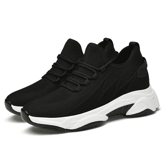 Ymbolf 4 Inch Hidden Height Increase Shoes,Tallure Sneakers, Lightweight Breathable Walking Sneakers with Arch Support and Non-Slip Sole