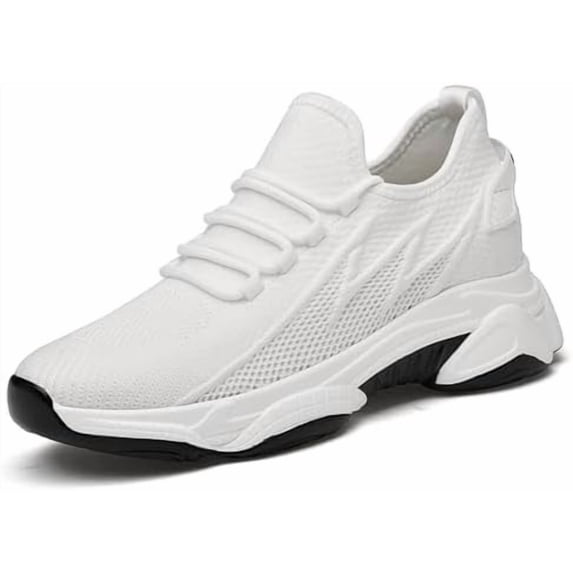 Ymbolf Tallure Sneakers, 4 Inch Hidden Height Increase Shoes, Lightweight Breathable Walking Sneakers with Arch Support and Non-Slip Sole