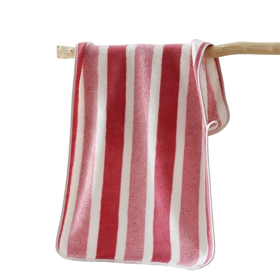 Ymhoo Hand Towels for Bathroom 15 x 31 Inches Soft Absorbent for Face Spa Bath Gym Kitchen Hanging Hand Towels, Striped Decorative Towel