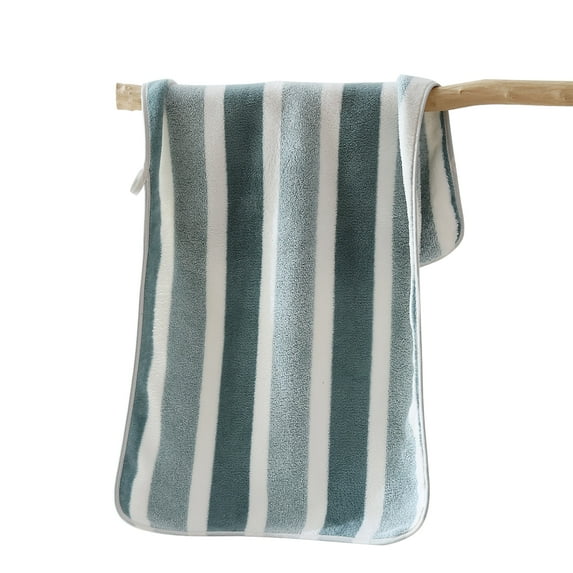 Ymhoo Hand Towels for Bathroom 15 x 31 Inches Soft Absorbent for Face Spa Bath Gym Kitchen Hanging Hand Towels, Striped Decorative Towel