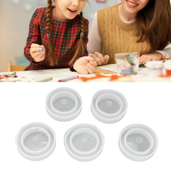 Ymiko 5Pcs Silicone Bracelet Mold  Gel Material Easy Demoulding  Toroidal Mould,Resin Bracelet Mold