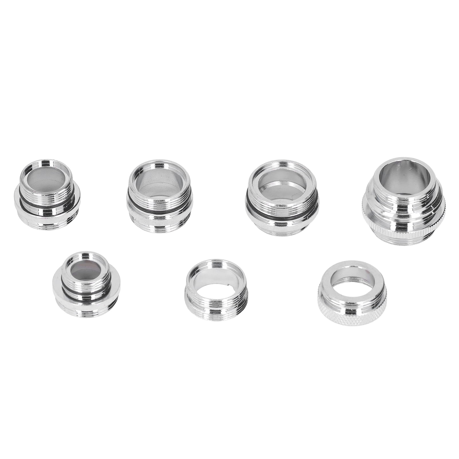 Ymiko 7Pcs/Set Male Female Faucet Adapter Kit With Gasket Brass Aerator