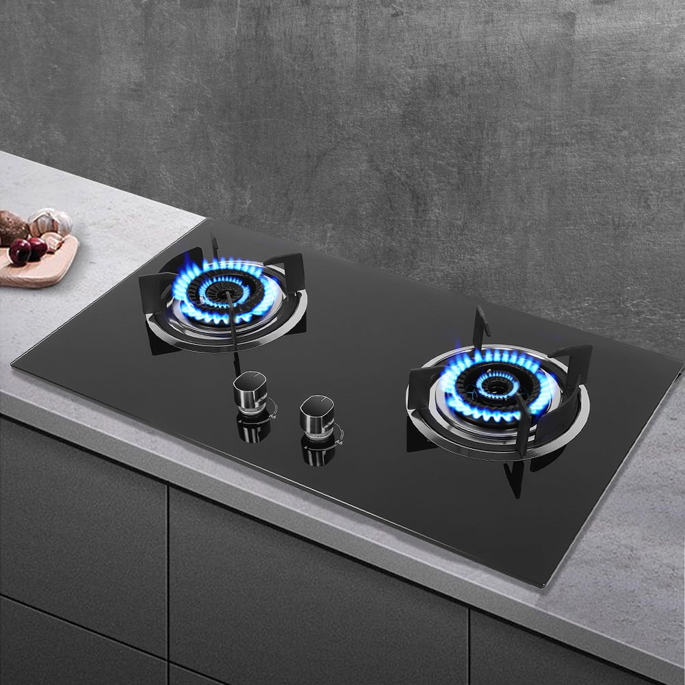 Ymiko Kitchen Appliance,Gas Cooker,Household 2 Burners Liquefied Gas Stove Cooker Kitchen Cooking Accessory Appliance Cookware