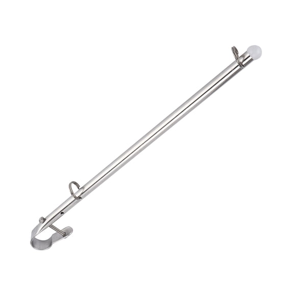 Ymiko Marine Flag Pole,Flag Holder,40cm/15.7in Boat Flag Staff Stainless Steel Rail Hardware Fittings For Ships Yacht