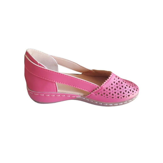 Ymiytan Hollow Closed Toe Sandals for Women Soft Vintage Summer Women Casual Non-Slip Beach Wedges Shoes Sandals