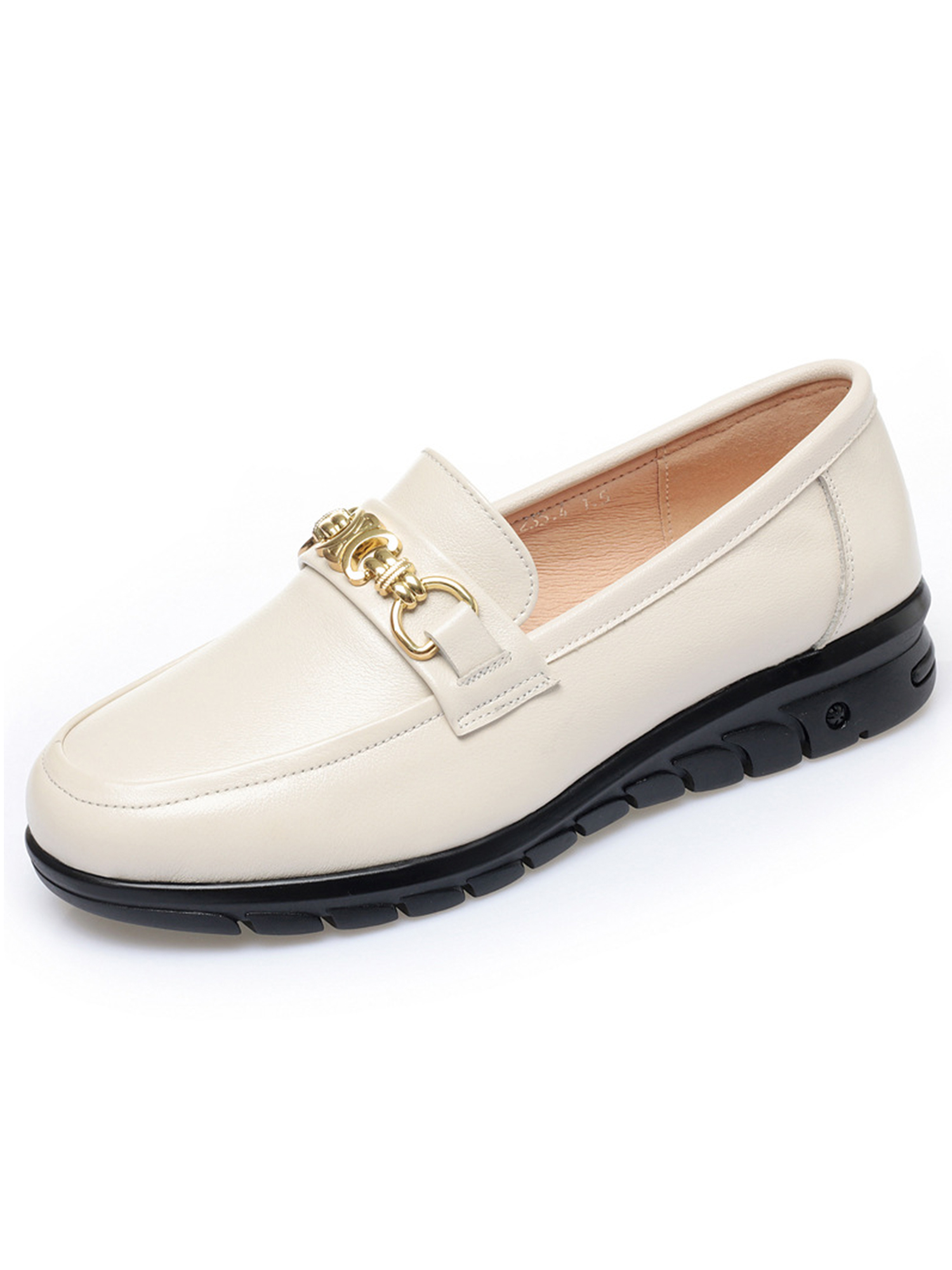 Ymiytan Ladies Comfort Dress Shoe Walking Casual Round Toe Leather