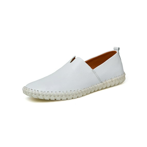 Ymiytan Men's Genuine Leather Loafers Driving Moccasins Slip On Casual Penny Round Toe Shoes