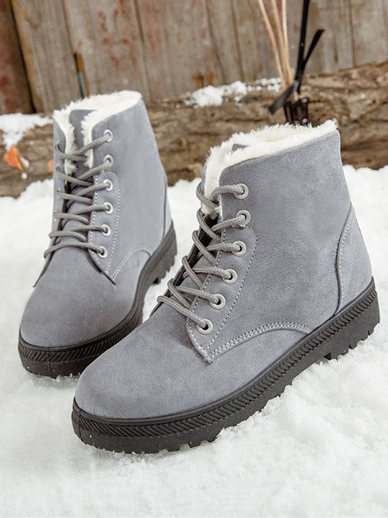 Gray suede sale booties