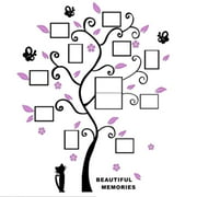 Ymkly Peel And Stick Wallpaper,3D DIY Photo Frame Tree PVC Wall Decal Family Sticker Mural Art Home Room Decor,Wall Stickers