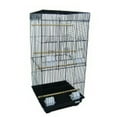 thumbnail image 1 of 6924 3/8" Bar Spacing Tall SquareTop Small Bird Cage - 18"x18" In Black, 1 of 2