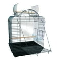 thumbnail image 1 of 1904 3/4" Bar Spacing Open Dome Top Small Parrot Bird Cage - 20"x16" In Black, 1 of 2