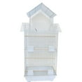 thumbnail image 1 of Ymlgroup 6844 3 by 8" Bar Spacing Pagoda Top Small Bird Cage - 18"x14" in White, 1 of 2