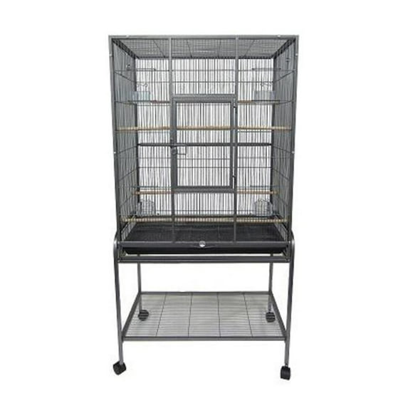 1/2" Bar Spacing Aviary Cage 30L"x19W"x61H" With Stand in H. Green