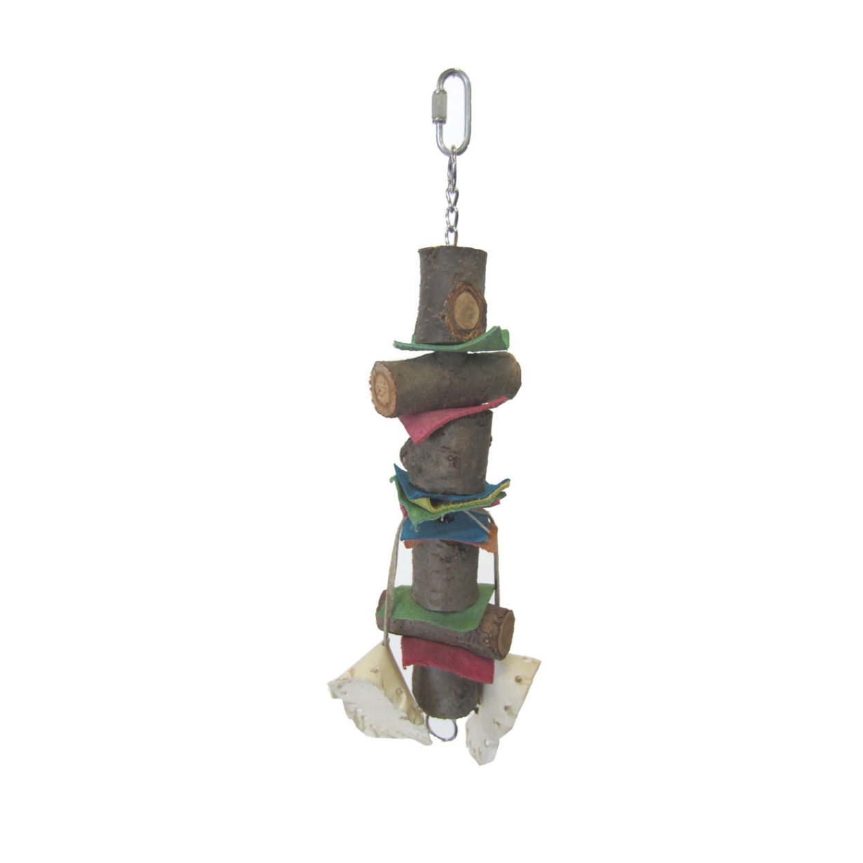 YML TW9 Small Parrot Bird Toy with Rawhide