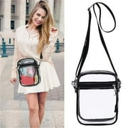 Ymller Clear Bag Stadium Approved For Women Clear Crossbody Bag Transparent Shoulder Handbag Small Toiletry Bags 1Pc