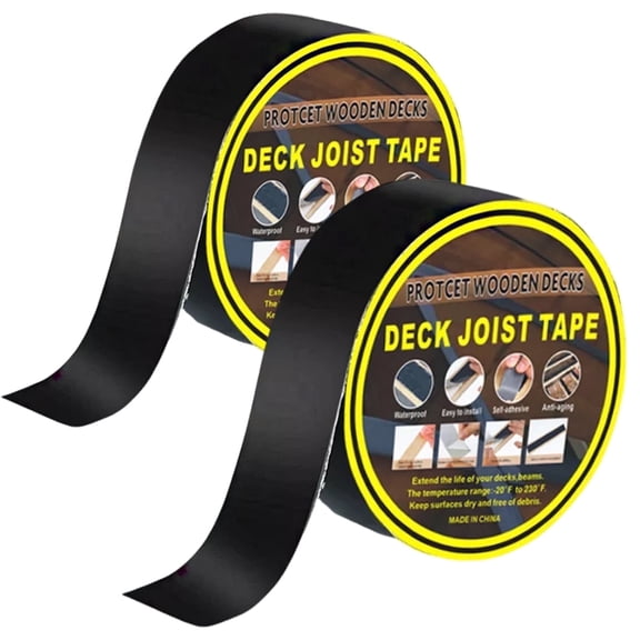 Ymokee 2PCS Waterproof Decking Joist Tape - Self-Adhesive Butyl Deck Tape