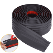 Ymokee Flexible Wall Base Moulding Trim, Adhesive Peel and Stick Rubber Baseboard Molding, 16.4 ft(L) x 4 in(W) Self-Adhesive Vinyl Wall Base Cove Base, Black