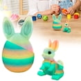 thumbnail image 1 of Ympkerial Articulated Flexible Easter Bunny 3D Printed Inside Egg Surprise Movable Poseable Rabbit Model for Home Executive Desk Decor and Basket Stuffer Gift, 1 of 6