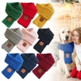 thumbnail image 1 of Ympkerial Dog Bandanas Holiday Christmas Gifts for Pets Solid Knit Fleece Neckwear Set for Small Medium Large Dogs and Cats Winter Cold Weather Apparel Accessories, 1 of 4