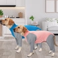 thumbnail image 1 of Ympkerial Dog Surgery Recovery Suits for Medium Large Dogs, Post-Surgery Protective Onesie Bodysuit with Anti-Licking Design Soft Stretchable Breathable Pet Surgical Suit Male Female Neuter Spay Blue, 1 of 7