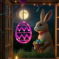 thumbnail image 1 of Ympkerial Easter Decor Lights Battery Operated Window Hanging LED Egg Shapes with Suction Cup Pink Illumination and Automatic Timer for Indoor Bedroom Spring Seasonal Decorating (1 Pack), 1 of 5