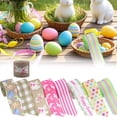 thumbnail image 1 of Ympkerial Easter Wired Edge Ribbon Floral Bunny Print Grosgrain Craft Ribbon for Wreaths Bows Making Gift Decor 2.5 Inches Wide by 5 Yards Length, 1 of 9