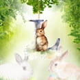 thumbnail image 1 of Ympkerial Floral Bunny Ornaments Set - Pastel Rabbit Alphabet Letter Hanging Pendants for Easter Tree Decoration and Spring Festival DIY Party Decor (L), 1 of 5
