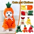 thumbnail image 1 of Ympkerial Pet Hoodie Fleece Jacket for French Bulldog Small Dogs Winter Warm Coat Cute Red Fruit Design Cozy Dog Sweater with Hood Pet Clothes & Apparel for Puppy & Adult Dogs L, 1 of 6
