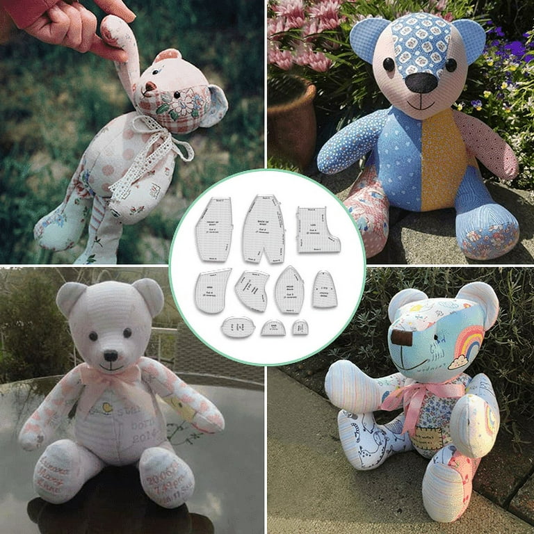 Ympuoqn 10 PCS Memory Bear Template Ruler Set, Acrylic Memory Bear Template Ruler Set, Memory Bear Sewing Template Ruler, Sewing Patterns for Beginners - Walmart.com ympuoqn-10-pcs-memory-bear-template-ruler-set-acrylic-memory-bear-template-ruler-set-memory-bear-sewing-template-ruler-sewing-patterns-for-beginners-walmart-com