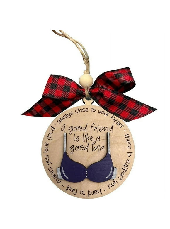 Ympuoqn Christmas Decorations Indoor Outdoor,Funny Christmas Bra Ornament,Friendship Christmas Tree Ornaments,Funny Friend Car Pendant Ornament Christmas Tree Pendant,Besties Gifts For Women Friend